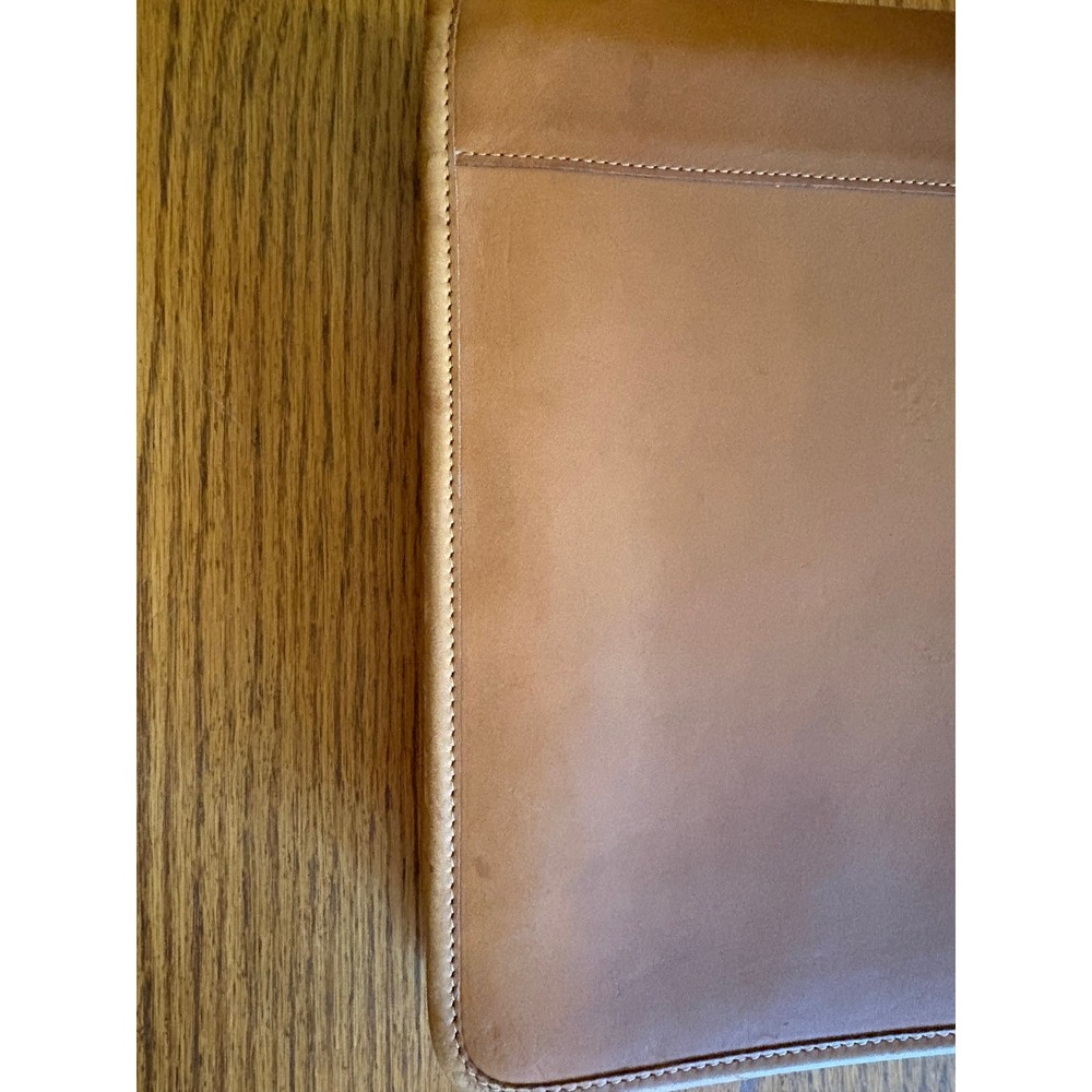 Coach Vintage Tan Leather Zip Around Portfolio Organizer Document Case Tan - Picture 9 of 16